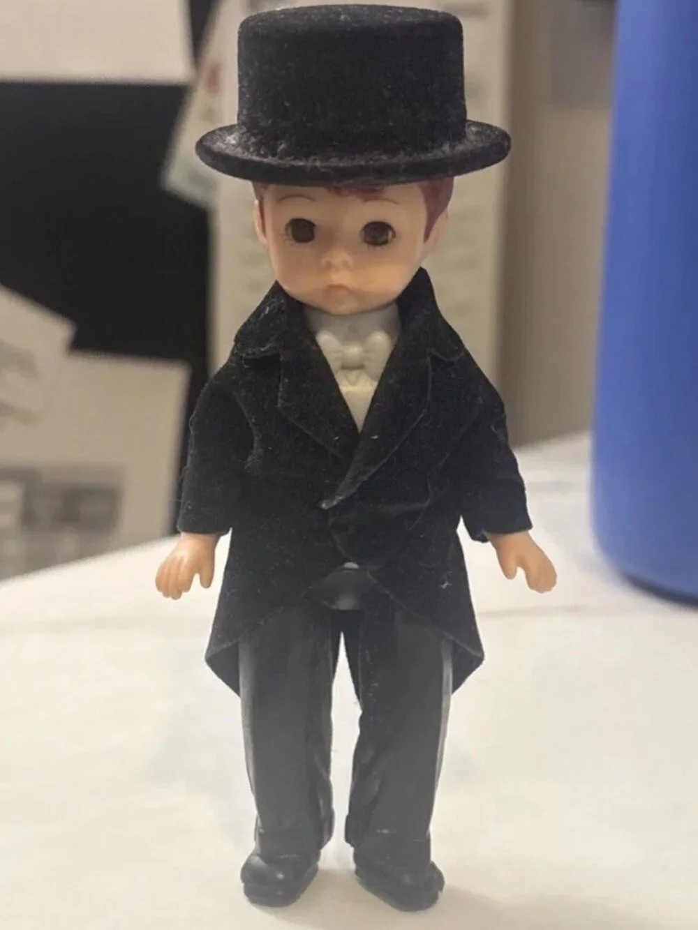 Vintage Madame Alexander Doll Boy Groom Arms Legs Head Move Eyes Close